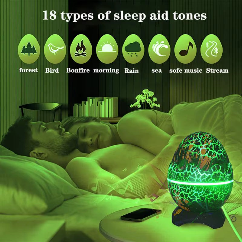 Dinosaur Eggs Shell Night Lamp Galaxy Starry Projector Night Light LED Lamp Decorat Bedroom for Sleep Children Gift