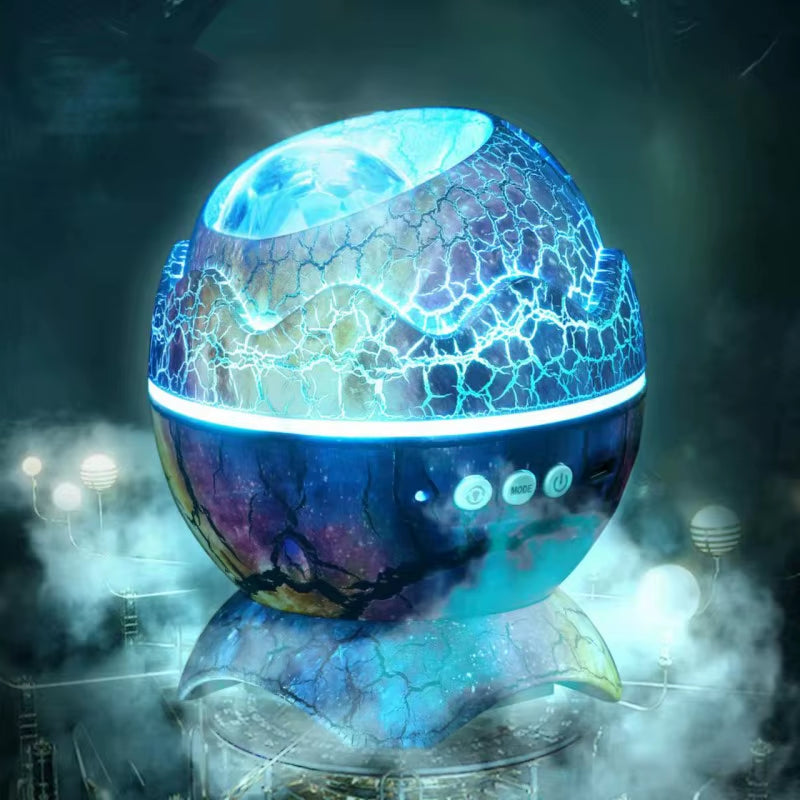 Dinosaur Eggs Shell Night Lamp Galaxy Starry Projector Night Light LED Lamp Decorat Bedroom for Sleep Children Gift