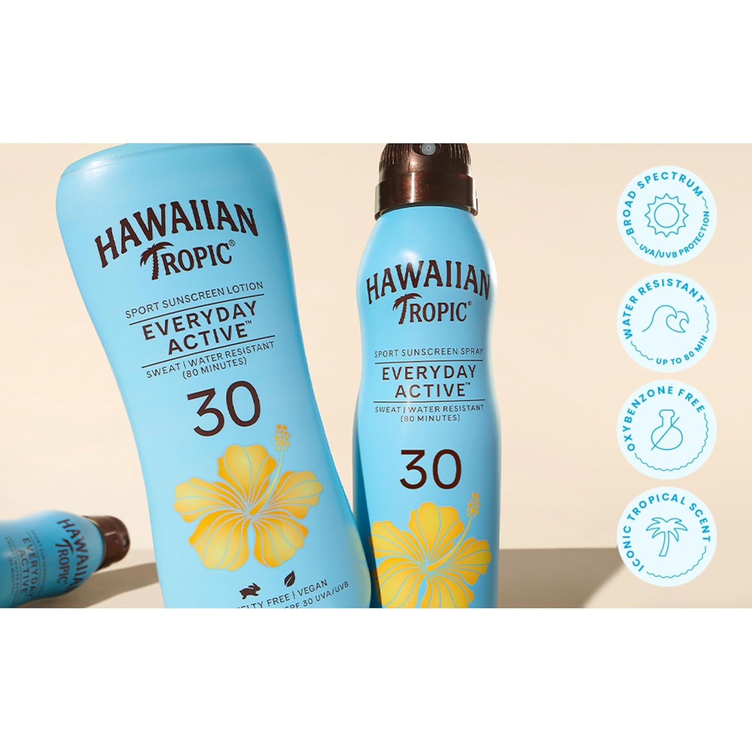 Everyday Active Clear Spray Sunscreen SPF 30, 6Oz Twin Pack |  Sunblock, Oxybenzone Free, Spray on Sunscreen