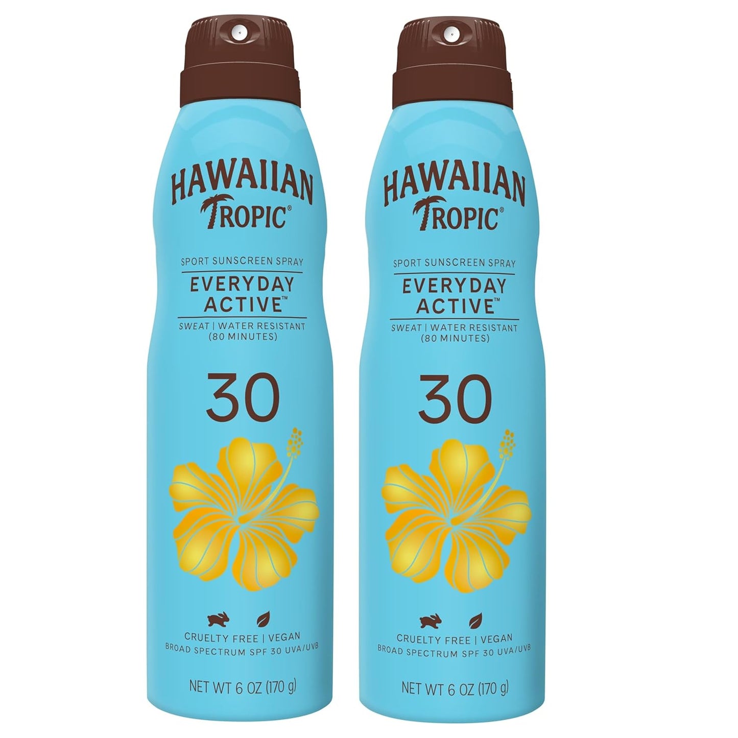 Everyday Active Clear Spray Sunscreen SPF 30, 6Oz Twin Pack |  Sunblock, Oxybenzone Free, Spray on Sunscreen