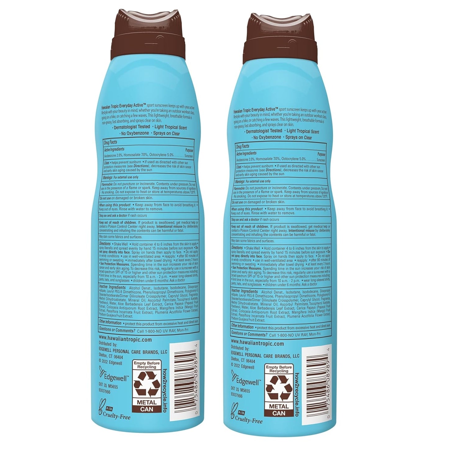 Everyday Active Clear Spray Sunscreen SPF 30, 6Oz Twin Pack |  Sunblock, Oxybenzone Free, Spray on Sunscreen