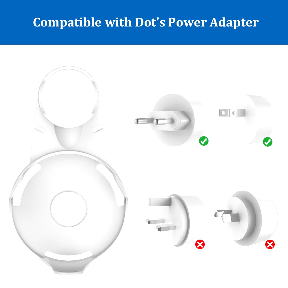 Outlet Table Wall Mount Holder for Google Home Mini Nest Mini Smart Voice Assistant Plug in Kitchen Bedroom Audio Stand